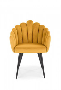 Scaun K410 velvet mustariu – H85 - Img 2