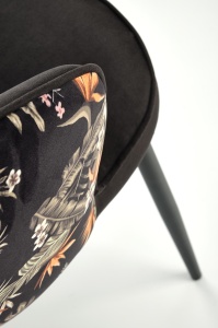 Scaun K506 negru/floral - Img 8