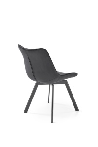 Scaun K520 velvet negru - Img 9