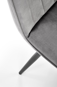 Scaun K521 velvet gri - Img 8