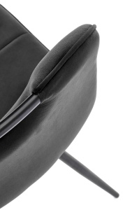 Scaun K521 velvet negru - Img 9