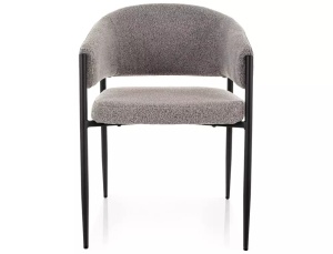 Scaun tapițat Akita 232 gri / negru mat