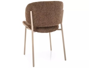 Scaun tapițat Kiso Noelle cappuccino 45 / cașmir - Img 5