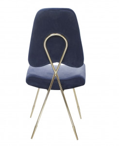 Scaun tapitat Salvadore albastru/gold – H93 cm - Img 2