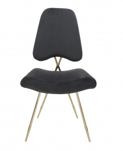 Scaun tapitat Salvadore negru/gold – H93 cm - Img 3