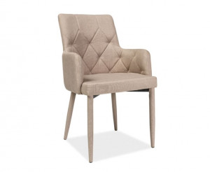 Scaun textil Ricardo bej - H 88 cm