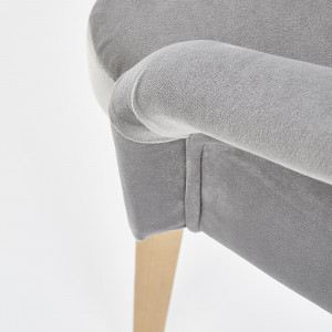 Scaun Toledo 2 velvet gri/stejar miere Solo 265 - Img 5