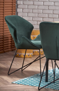 Set masa extensibila Inferno L100-300 cm + 4 scaune K458 velvet verde - Img 3