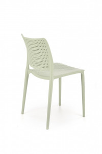 Set masa rotunda Lopez + 4 scaune din plastic K514 menta - Img 7