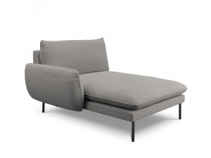 Sezlong tapitat Vienna plusat/picioare negre – L170 x l110 x h95 - Img 3