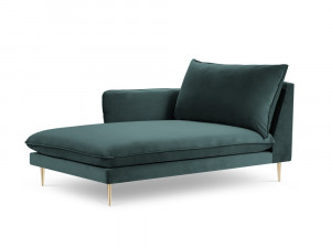 Sezlong tapitat Vienna velvet/picioare gold – L170 x l110 x h95 - Img 4