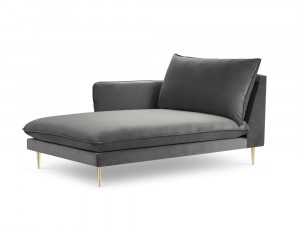 Sezlong tapitat Vienna velvet/picioare gold – L170 x l110 x h95 - Img 9