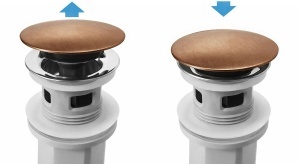 Sifon pentru lavoar REA Flow Brush Copper - Img 5