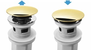 Sifon pentru lavoar REA Flow Gold - Img 5