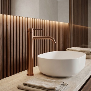 Baterie pentru baie Rea Foster Brush Copper - Img 7