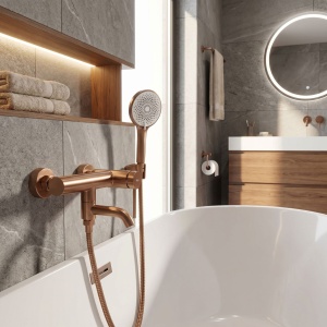 Baterie pentru cadă Rea Clif Brushed Copper - Img 3