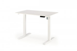 Birou B53 cu functie de reglare a inaltimii alb/alb L105 cm