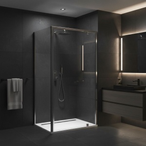 Cabina de dus Rea Primo Swing 80x100 Chrome - Img 3