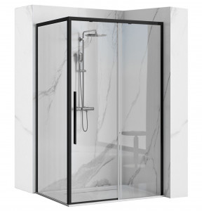 Cabina de dus SOLAR BLACK MAT 90x90