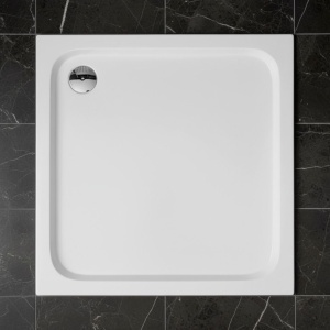 Cada pentru dus din acril Rea Belmond White 90x90 - Img 4