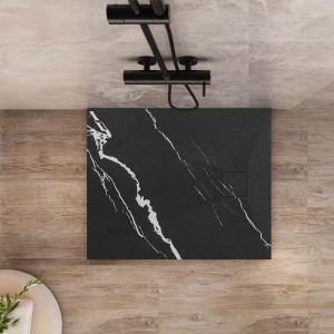 Cadita de dua Magnum Carrara neagra 90x90 - Img 5