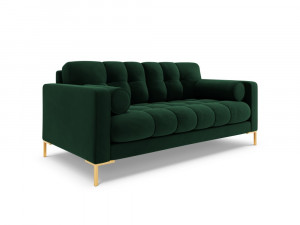 Canapea Bali 2 locuri velvet/picioare gold – L152 x l92 x h75 - Img 10