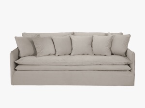 Canapea Boho catifea cu husa detasabila L223 cm - Img 3