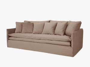Canapea Boho catifea cu husa detasabila L223 cm - Img 13