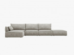 Canapea deschisa 5 locuri Kaelle chenille L364 cm - Img 1