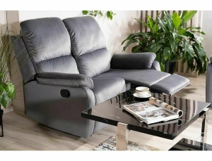 Canapea extensibila Spencer 2 velvet gri Blu14 - Img 2