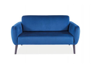 Canapea fixa Elsa velvet bleumarin Blu86/wenge - Img 4