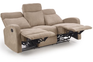 Canapea recliner Oslo 3S stofa bej H100 cm - Img 19