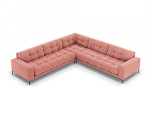 Coltar 6 locuri Bali velvet/picioare negre – L256 x l256 x h75 - Img 9