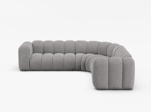 Coltar Lupine 5 locuri chenille Eden L280 cm - Img 5