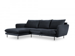 Coltar tapitat Vienna 5 locuri velvet/picioare negre – L255 x l170 x h95 - Img 17