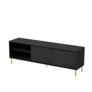 Comoda Bullet RTV-1 L180 cm negru/auriu - Img 21