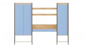 Corp depozitare modular Mobius 1D albastru – H83 cm - Img 4