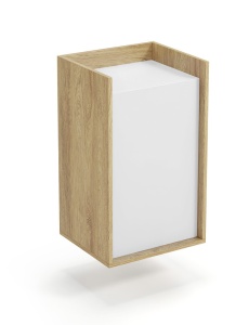 Corp depozitare modular Mobius 1D natur/alb – H83 cm - Img 5