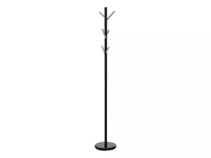 Cuier Allen negru/crom H176 cm