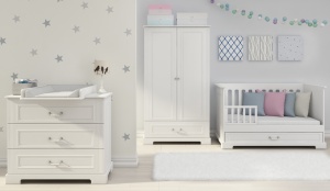 Dulap elegant Ines alb H180 cm - Img 11