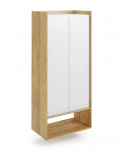 Dulap modular Mobius 2D natur/alb – H179 cm - Img 1