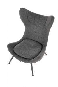 Fotoliu Atlantis antracit/negru H106 cm - Img 10