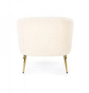 Fotoliu plusat Grifon crem/gold – H78 cm - Img 2