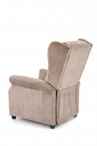 Fotoliu recliner cu functie de masaj Agustin M stofa bej - Img 7