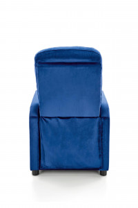 Fotoliu recliner Felipe 2 velvet bleumarin H103 cm - Img 3