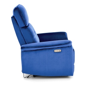 Fotoliu recliner Semir velvet bleumarin H108 cm - Img 6