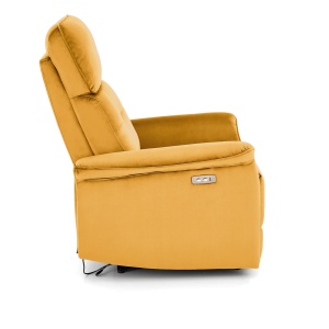 Fotoliu recliner Semir velvet mustariu H108 cm - Img 6