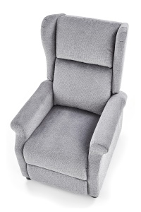 Fotoliu recliner tapitat Agustin gri - H 107-83 cm - Img 17