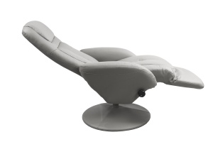Fotoliu recliner tapitat Optima gri - H 84-101 cm - Img 4