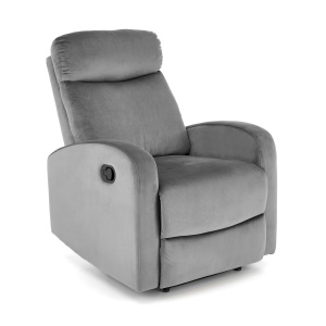 Fotoliu recliner Wonder velvet gri H98 cm - Img 4